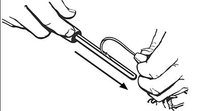 Sharpening of fishing hook